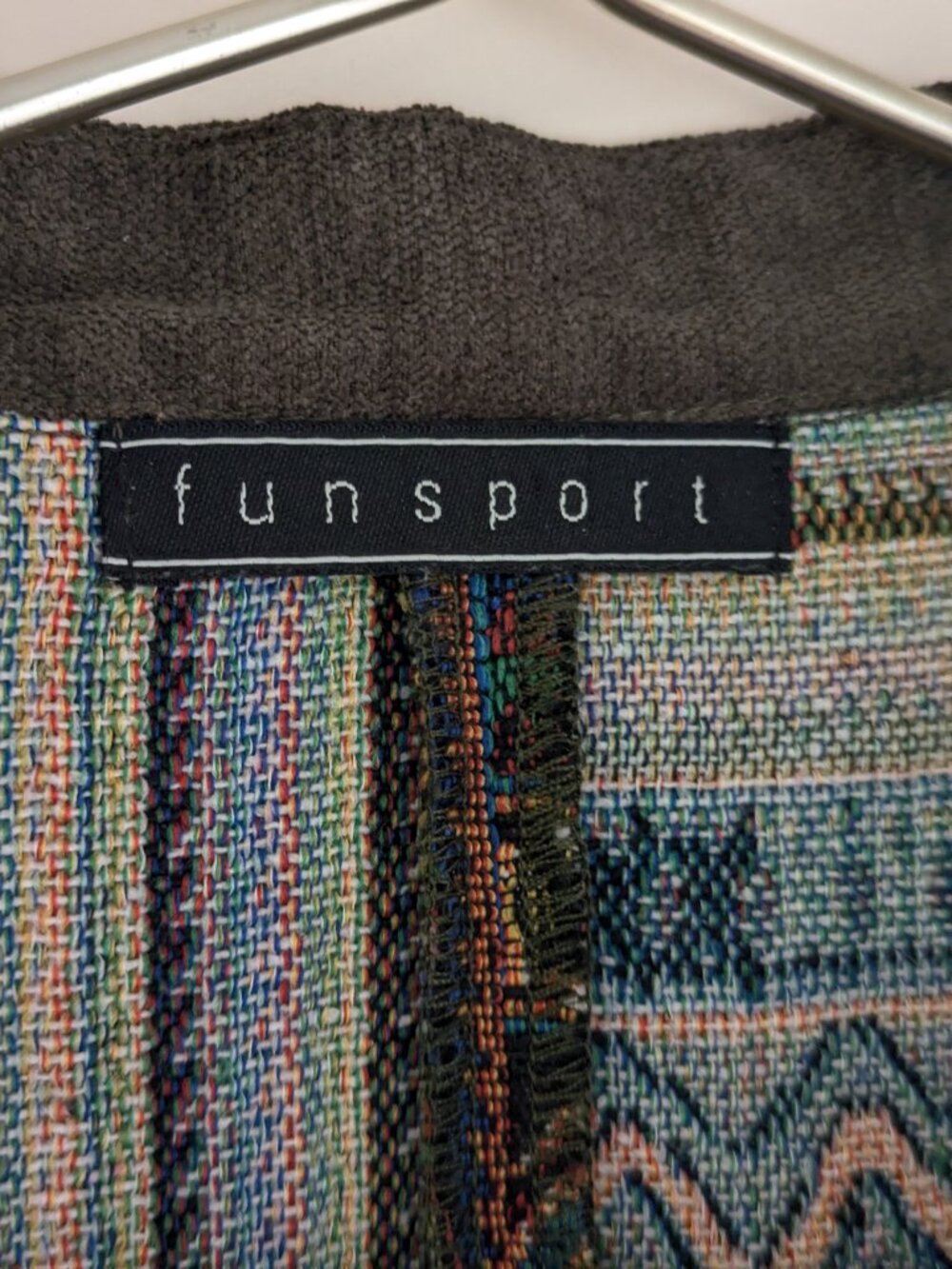 Funsport Multi colored Aztec Abstract Print light jacket - Picture 8 of 8